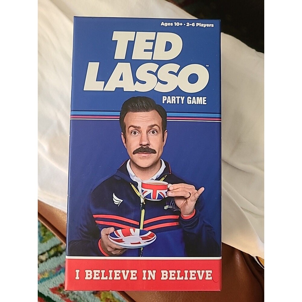 Ted Lasso Game I Believe in Believe Co-Operative Board Game Funko open box
